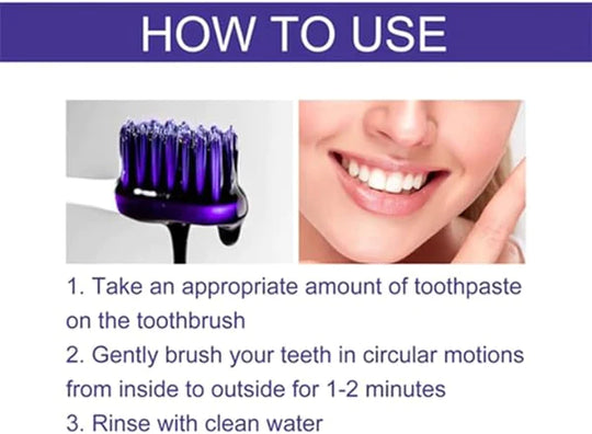 EELHOE PURPLE WHITENING TOOTHPASTE  معجون أسنان تبييض أرجواني من إيلهو